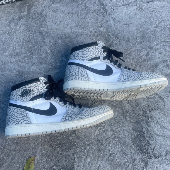 Nike Air Jordan 1 Retro High OG Men’s size 8.5 in White Cement - Picture 5 of 13